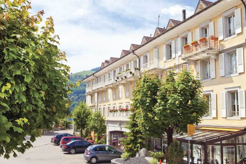 Residence Le Sapin & Bains De La Gruyere Charmey Kültér fotó